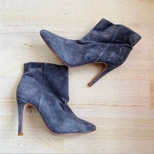 Joie grey suede leather booties